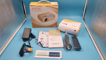 Mini proyector, AuKing  1080P , compatible con HDMI, USB  iOS y Android.