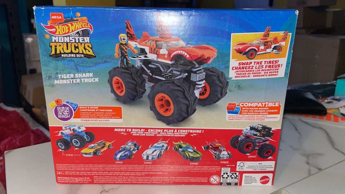 Mattel, Mega Construx, Monster Truck Tiger Shark.