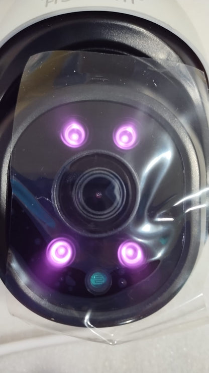Cámara de seguridad con reflector PTZ de 360°, HD 1080P, Sirena.