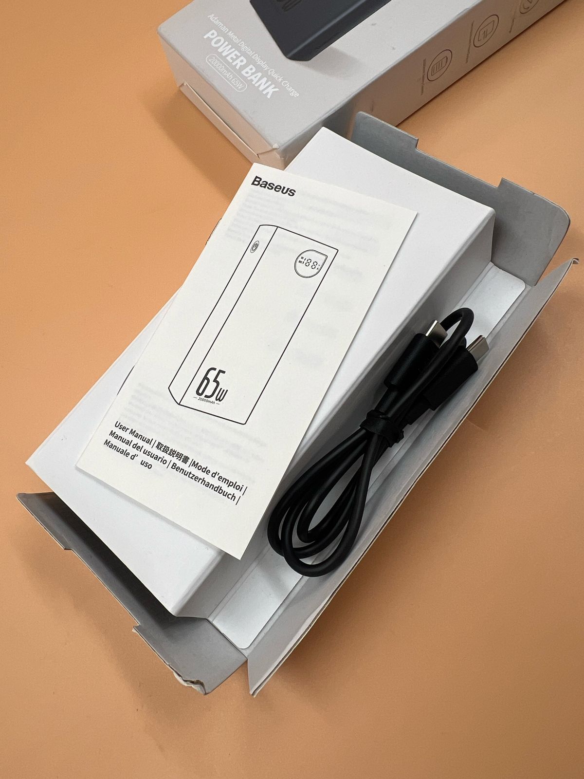 Banco energía Baseus Adaman 65W 20000 mAh