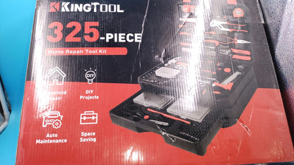 Kit de herramientas Kingtool de 325 piezas, reparación para el hogar.