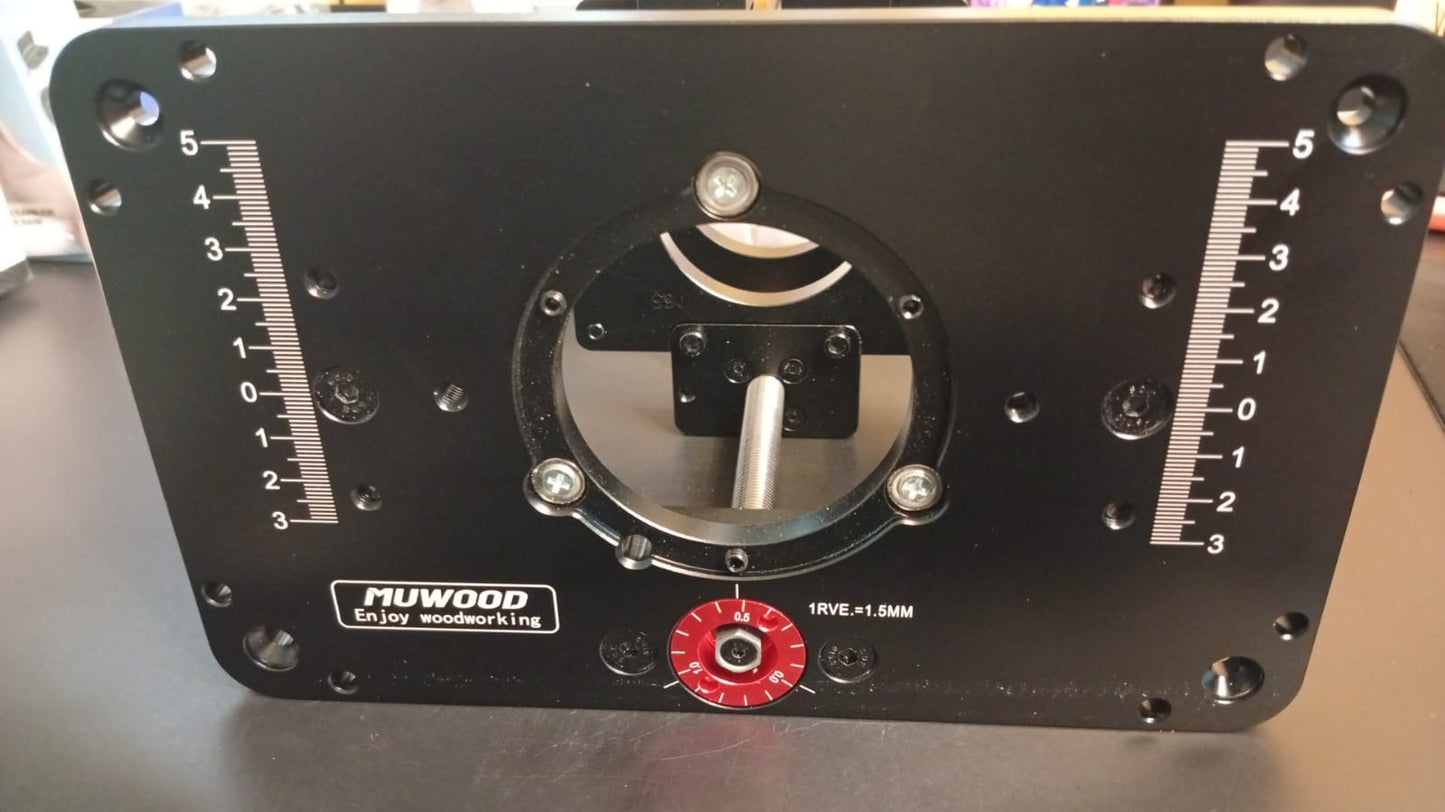 Sistema de elevación de mesa de enrutador de precisión, carpinteria.