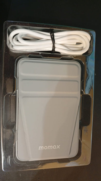 Batería inalámbrica magsafe, Q.Mag Power 9, con soporte. (GRIS)
