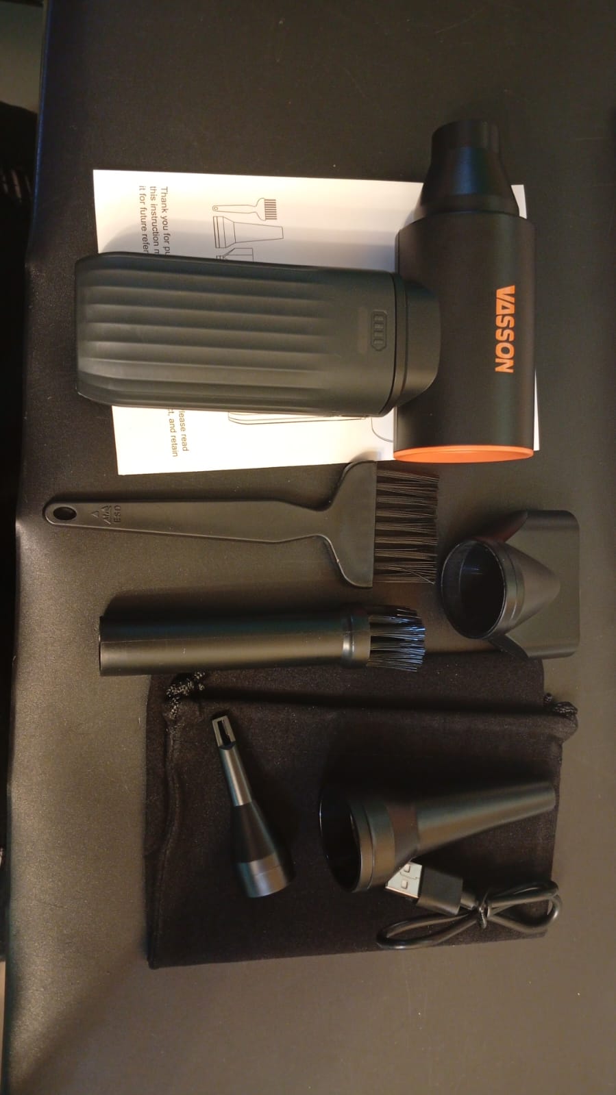 Soplador de aire, inalámbrico de 260000 RPM, Recargable, 3 Vel.