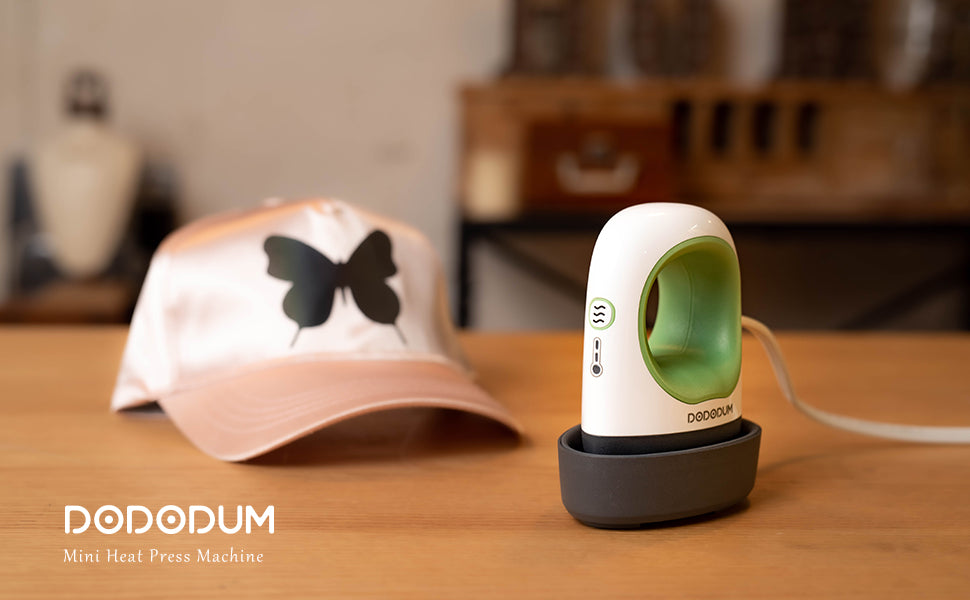 Mini máquina de prensa de calor fácil, verde.