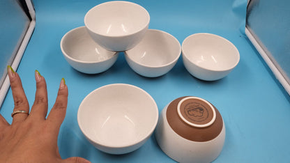 Juego de 6 Cuencos Cerámica 16oz Set 6 Multiusos Cocina