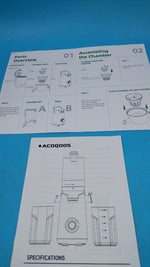 ACOQOOS Extractor Prensado Frio 1.8L Boca Ancha USADO