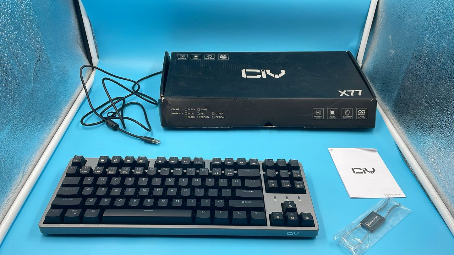 CIY X77 Teclado mecánico intercambiable en caliente.