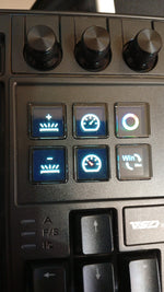 Teclado Cableado K1 Pro, para juegos y streaming con pantalla y perillas.