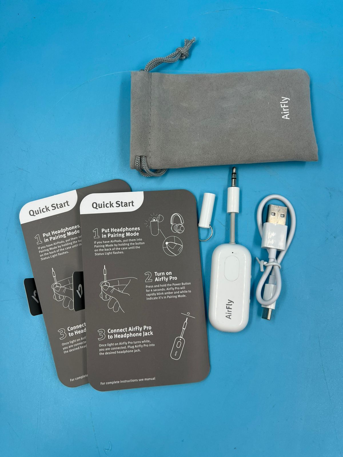 Adaptador transmisor/receptor inalámbrico Bluetooth 2 auriculares (USADO)