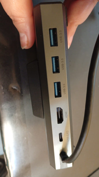 Docking Station, para Steam Deck, 6 en 1, HDMI, Ethernet, 3 USB.