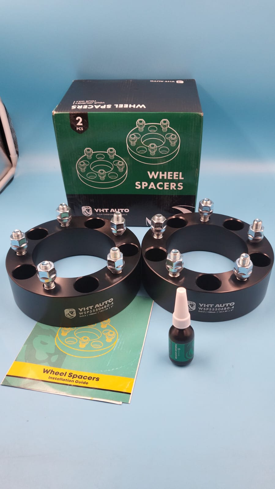 Par de espaciadores 5x5.5/108mm/12x1.25/2" YHT Auto WSP55506B0-4