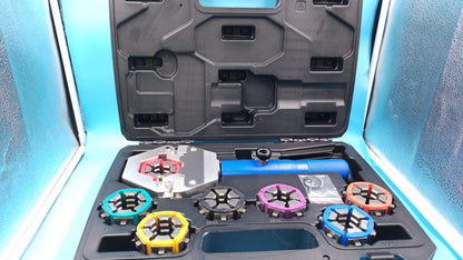 Kit de Crimpadora de Manguera Hidráulica 71500, con 7 matrices.