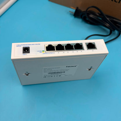 Switch PoE YuLinca 5 Puertos 2.5G 4 PoE + 1 Uplink
