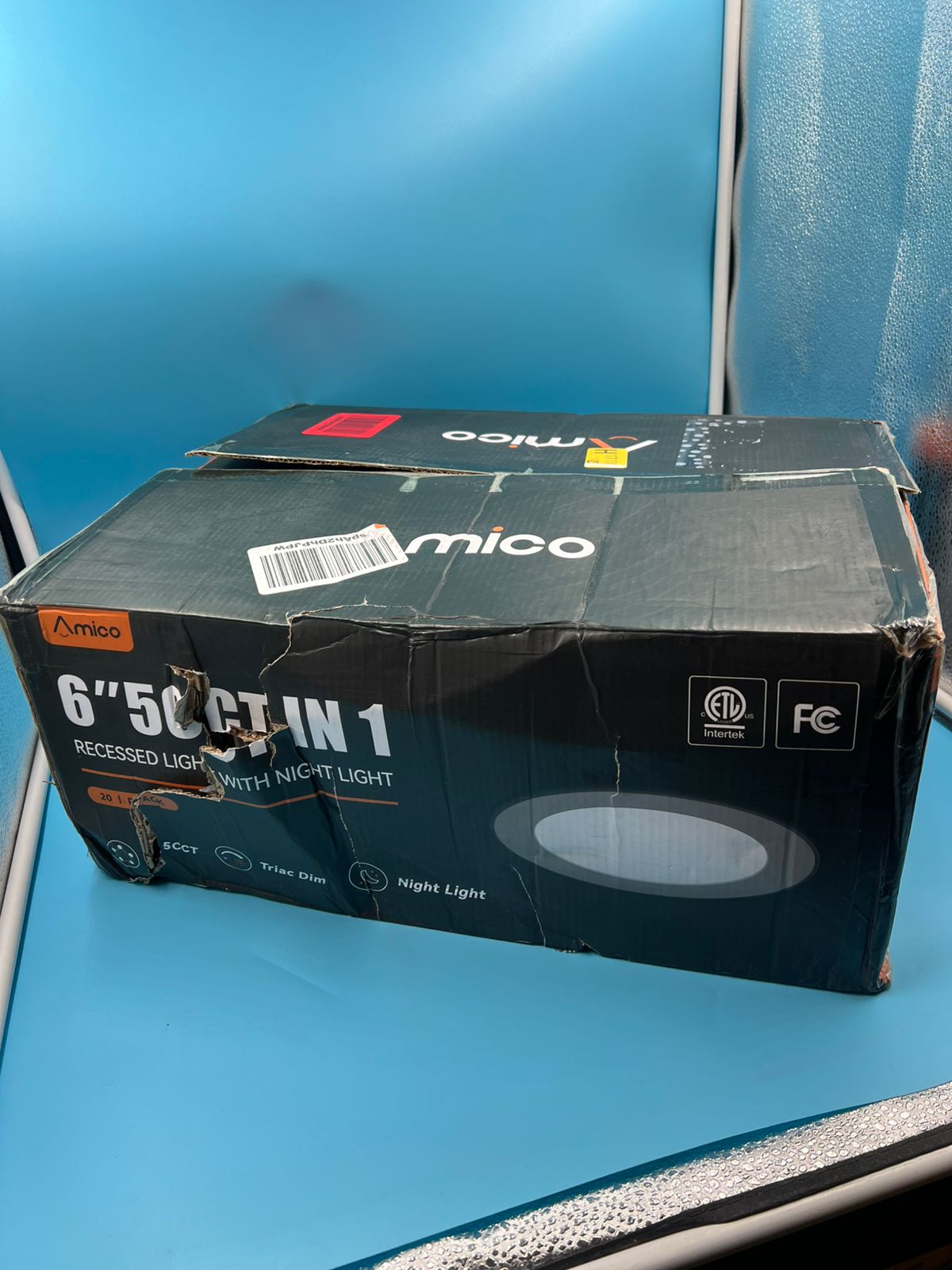 Amico Paquete 20 luces LED empotrables ultrafinas 6"5CCT 1