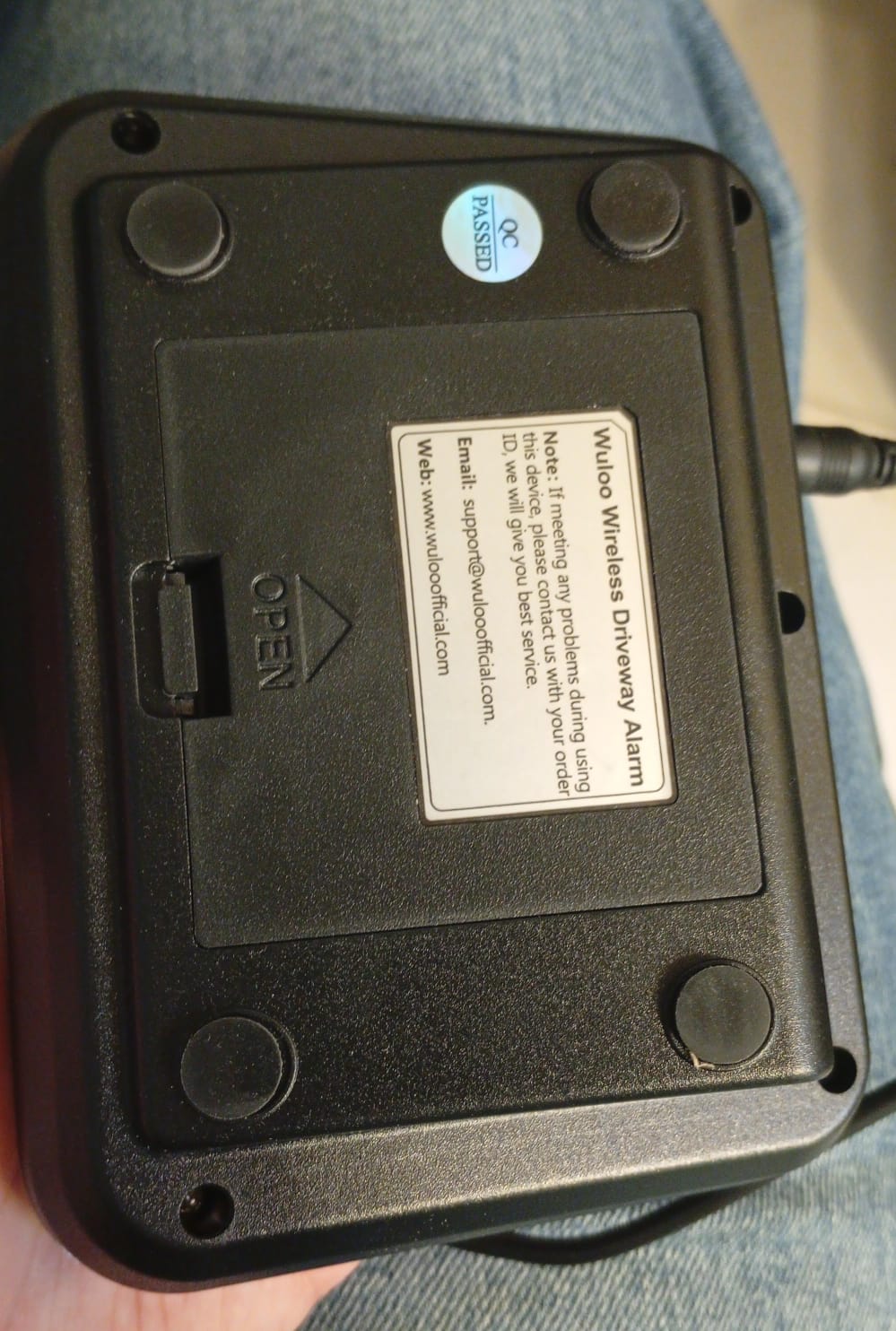 Alarma de entrada, sensor de movimiento exterior, inalámbrica, Wuloo.