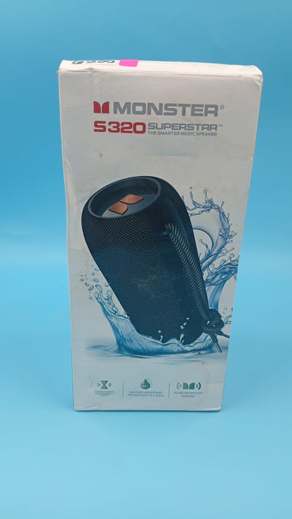 Altavoz Bluetooth Portatil, Monster S320, impermeable IPX7, 40 W.