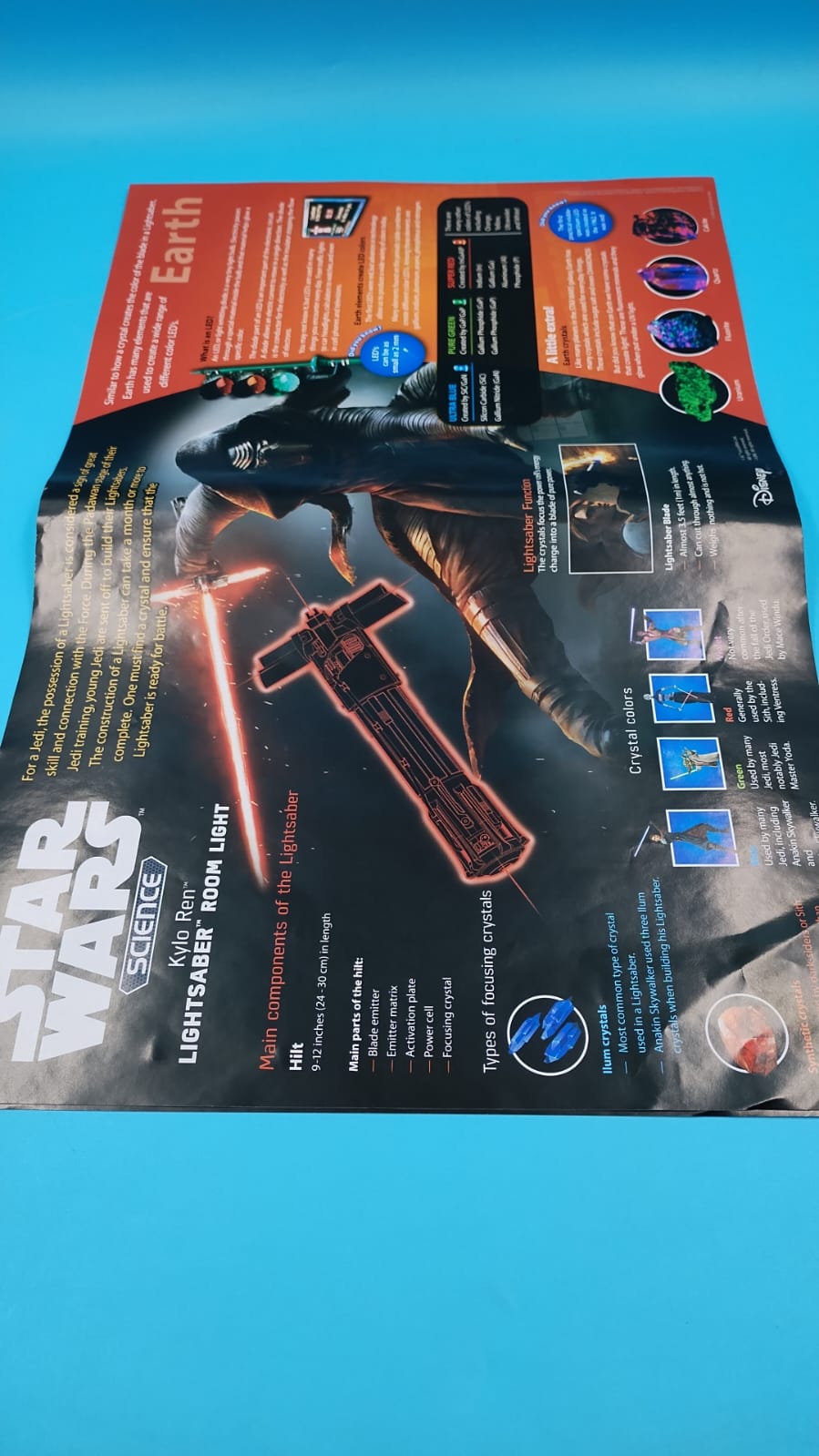 Star Wars Kylo REN - Juguete electrónico de Sable de luz Rojo.