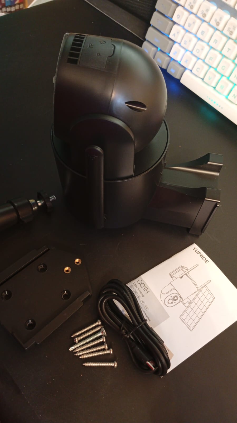 Cámara de seguridad inalámbrica, exterior, solar, WiFi (USADA).