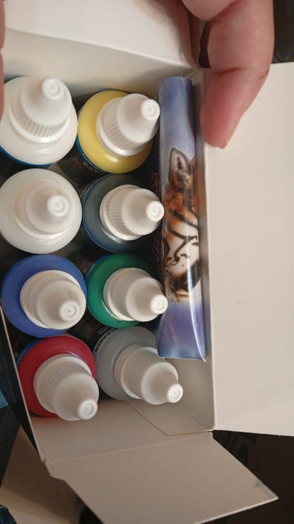 Aerógrafo Master Airbrush Kit 3 Pistolas Compresor y Pintura