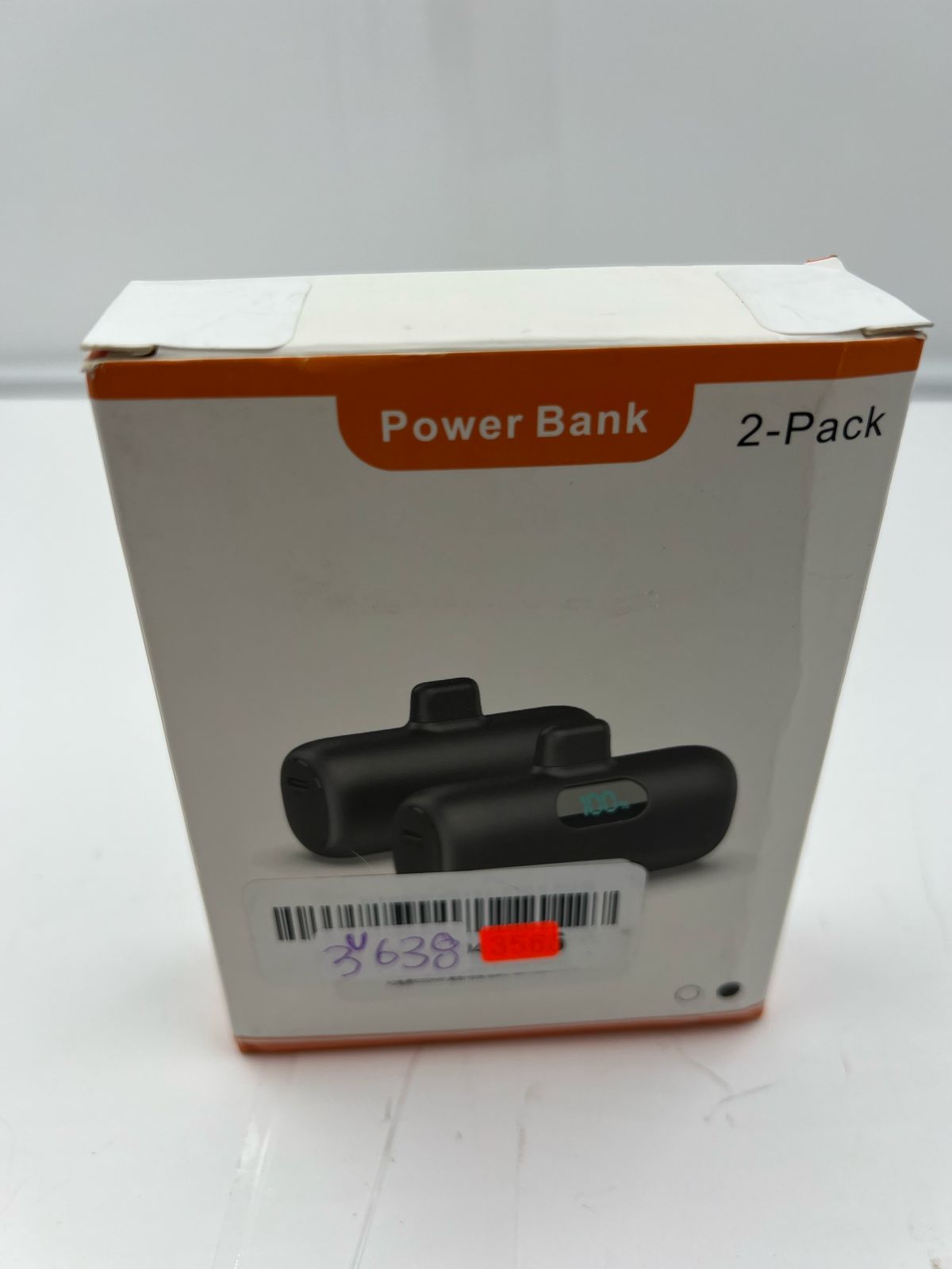 2 mini cargadores portatiles Type-C HX45X2 (USADO)