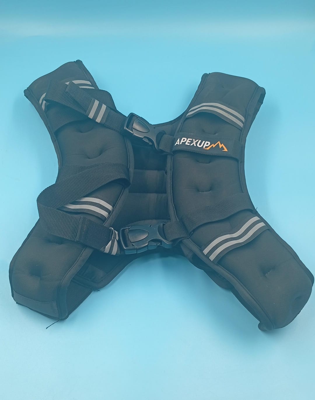 Chaleco con peso APEXUP, 6.9 KG, rayas reflectantes, (USADO).