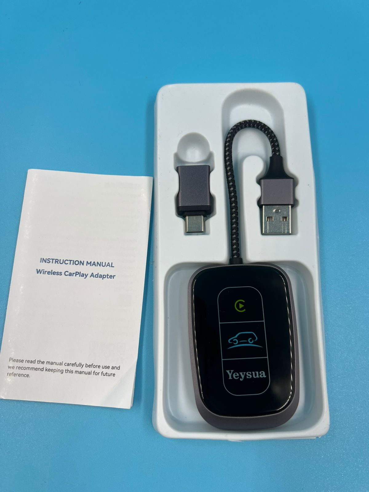 Adaptador inalámbrico CarPlay Bluetooth Yeysua (USADO)