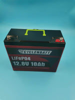 Batería Litio LiFePO4 12.8V 18Ah Recargable Con BMS- Cyclenbatt