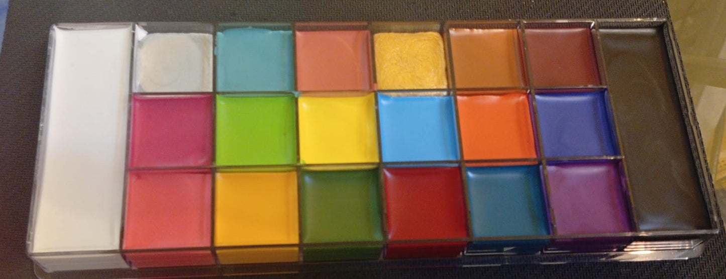 Paleta de pintura Athena,  pintura facial y corporal, para niños y adultos.