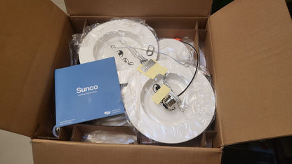 Luces LED empotrada de 5/6", suave,12 PACK, 965 LM SUNCO