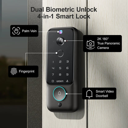 Cerradura Inteligente Veno Plus con Reconocimiento Palmar (CAJA ABIERTA)