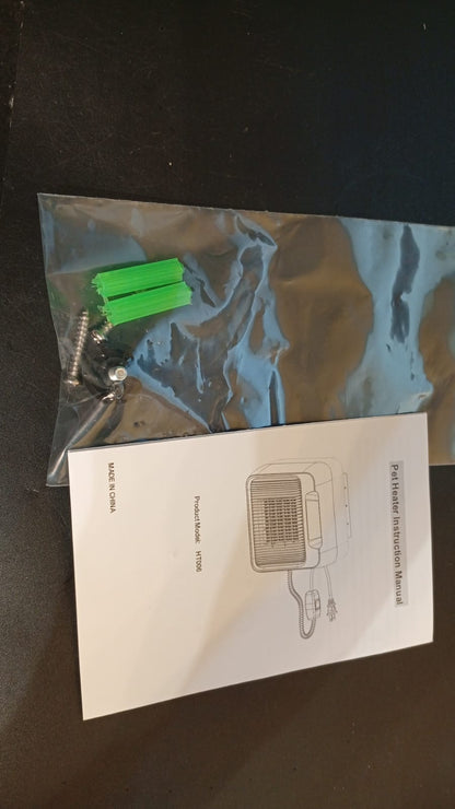 Calentador de casa para mascotas, con termostato, cable antimasticable.
