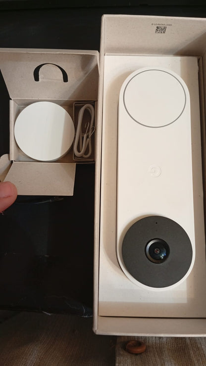 Timbre de Puerta, Google Nest, cableado, 3ª gen, 2K/night v. (USADO)