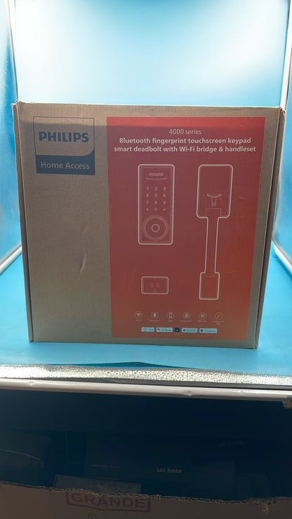 Cerradura Inteligente WiFi Con Pantalla Táctil PHILIPS (USADA)