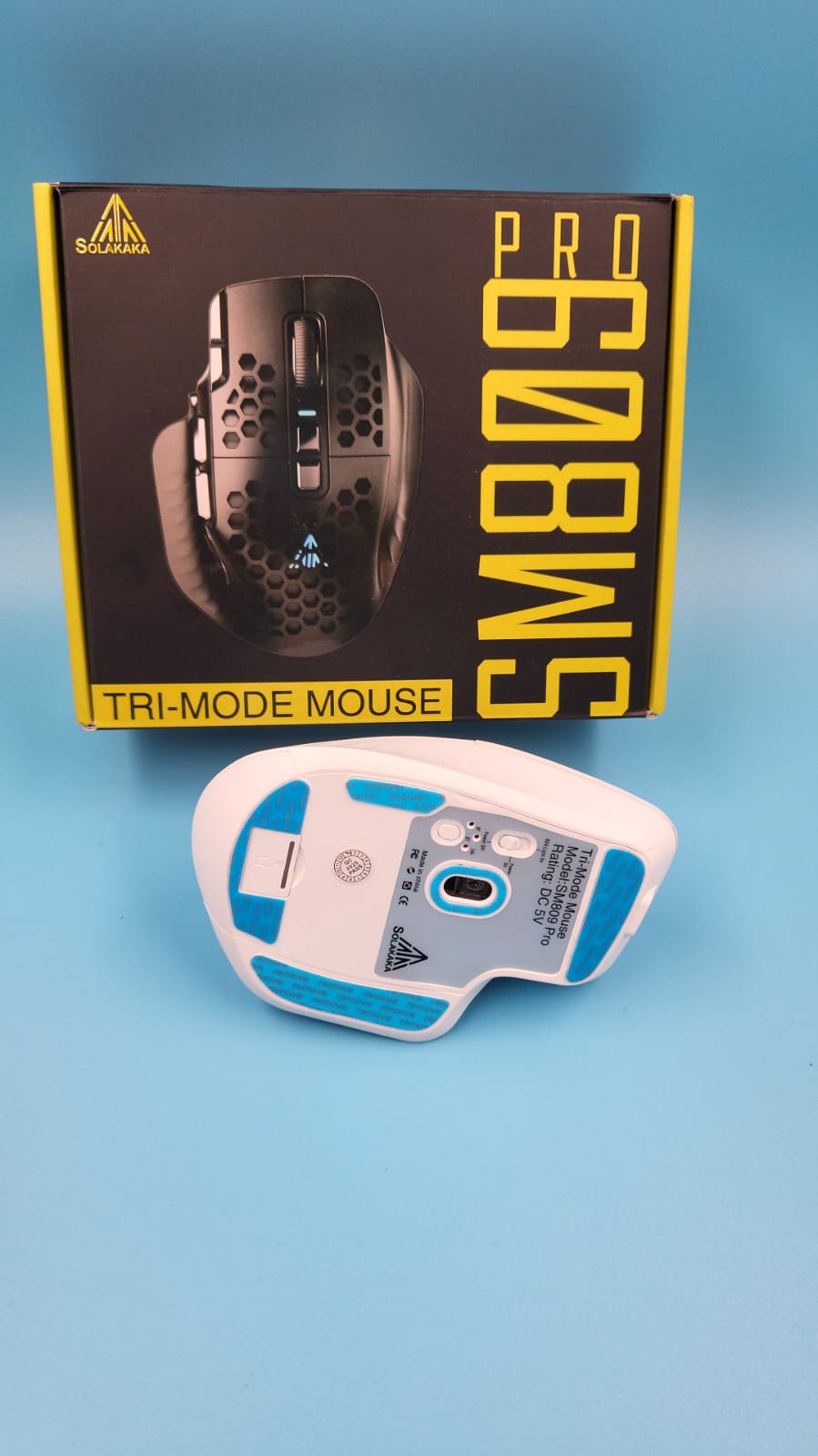 SM809 Pro Mouse inalámbrico MMO para juegos con 9 botones laterales, SOLAKAKA