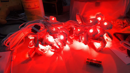 Luces permanentes KSIPZE para exteriores de 100FT, RGB+IC