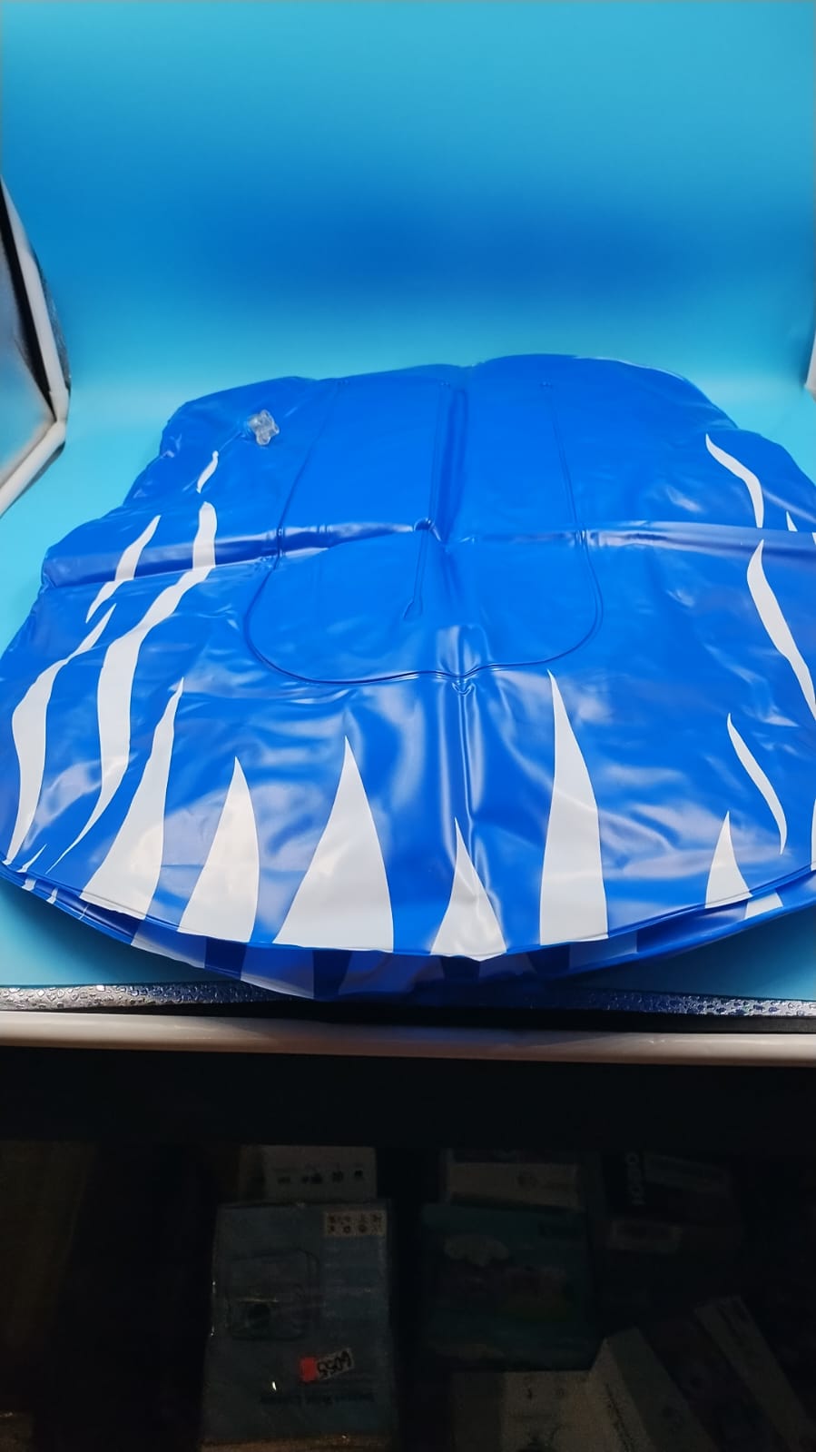 Tobogán acuático inflable de 16 ft con 2 carriles y tablas de cuerpo.