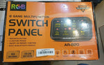 Panel de interruptores RGB de 8 vías, Auxbeam AR-820 (DETALLE)
