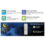 Lámpara de techo LED Garwarm, 60 W, regulable, color negro.