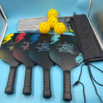 Juego de pickleball Aopoul 4 Palas madera primera calidad