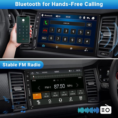 Estéreo para auto doble DIN compatible Apple Carplay/Android Auto
