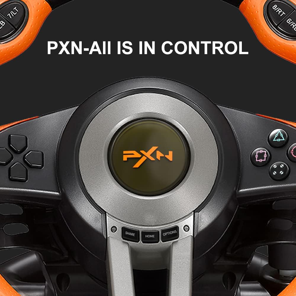 Volante de carreras para PC PXN V3 PRO, USB, XBOX, PS, SWITCH.