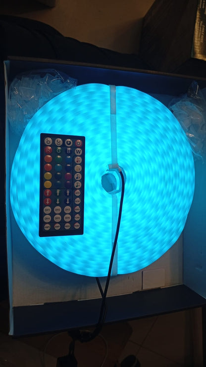 Cuerda de luces de neón Ailbton de 150 ft, Con control remoto RGB