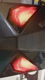 Mochila de ojos LED, Amplio espacio, motocicleta o viajes (USADA).