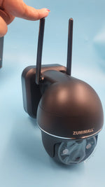 Cámara Solar de Seguridad ZUMIMALL 2K 3MP 360° WiFi 2.4G Inalámbrica