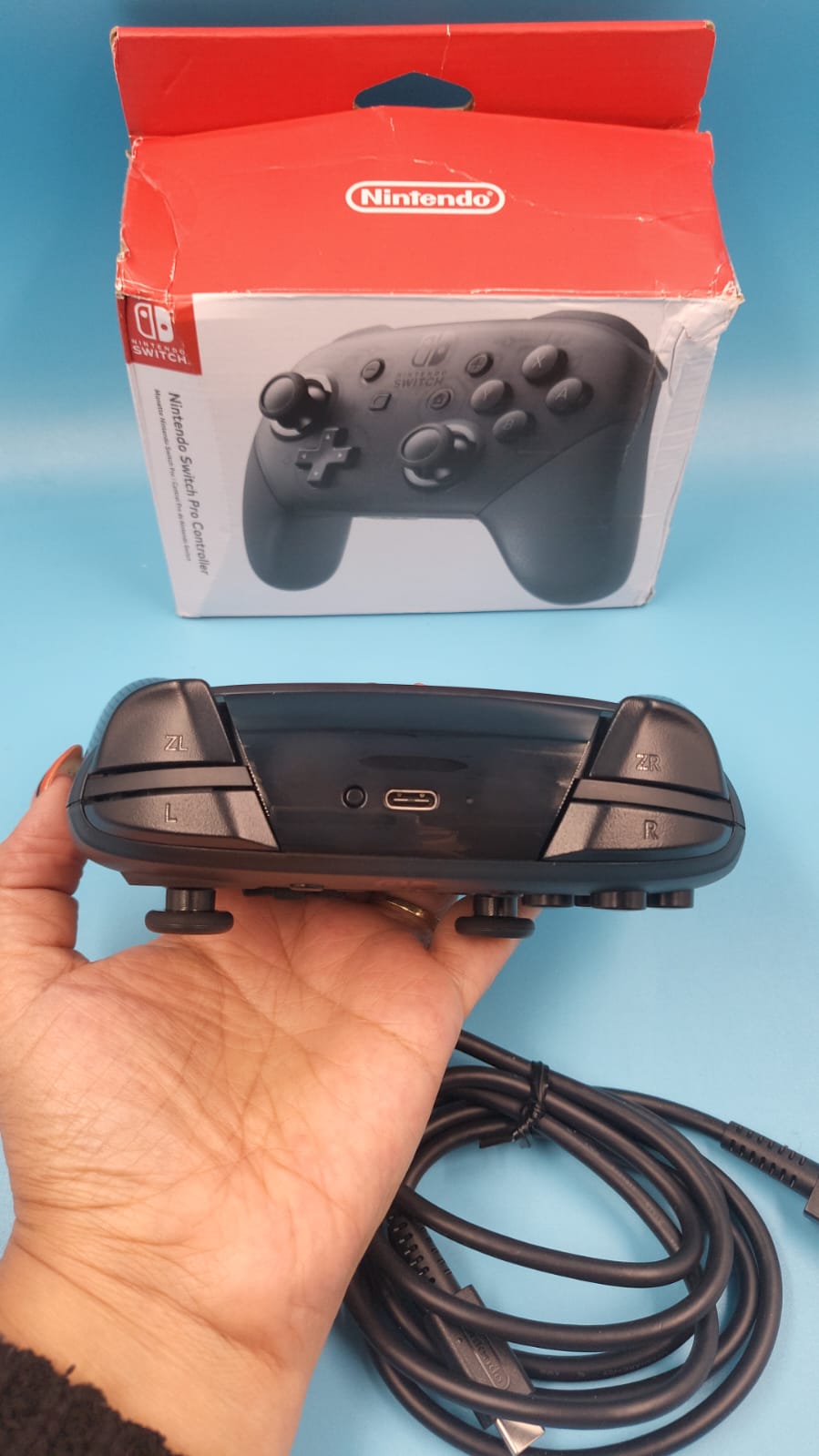 Controlador Pro Nintendo Switch color negro