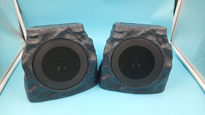 Altavoces solares con forma de roca para exteriores, LED- IP44 (DETALLE)