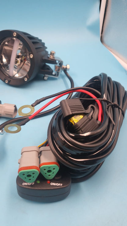 Luces LED redondos 4” 100W Auxbeam 10000LM