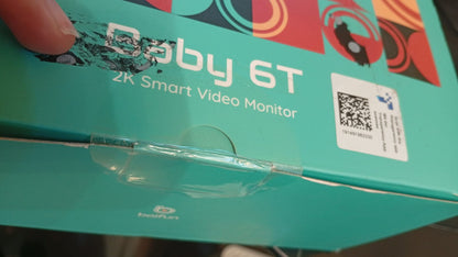 Monitor de vídeo para bebé BOIFUN, 5" y 2 cámaras, 2K Wi-Fi 2,4 GHz.