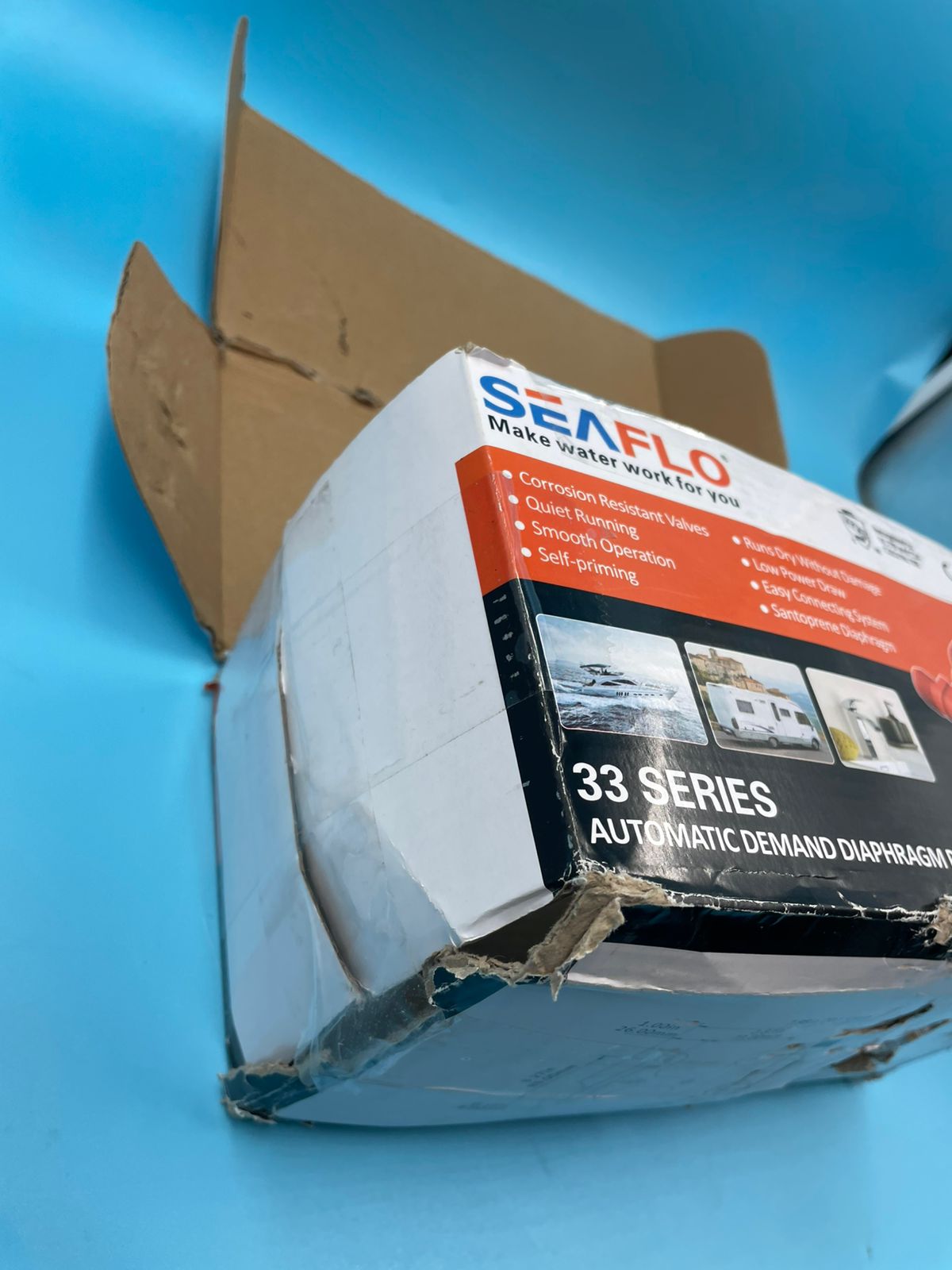 SEAFLO - Bomba de presión de agua de la serie 33 – 115 V CA.